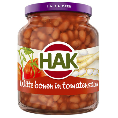 Hak Witte bonen in tomatensaus