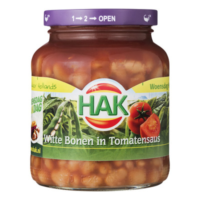 Hak Witte bonen in tomatensaus