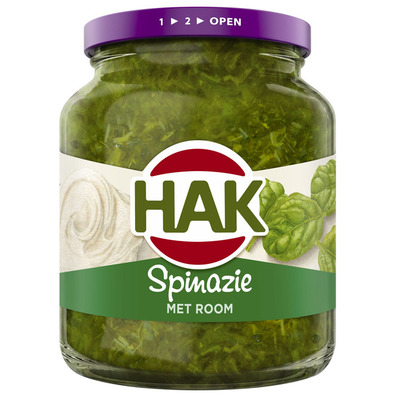 Hak Spinazie met room