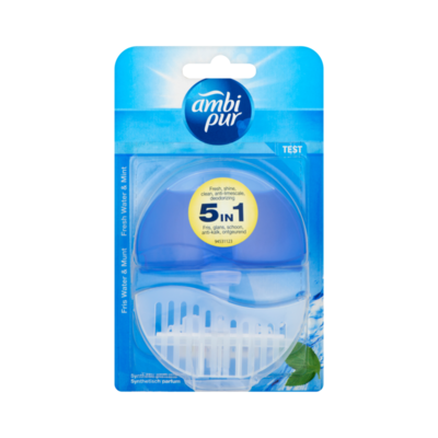 Ambi Pur Toiletblok Fresh Water & Mint Startpakketkit