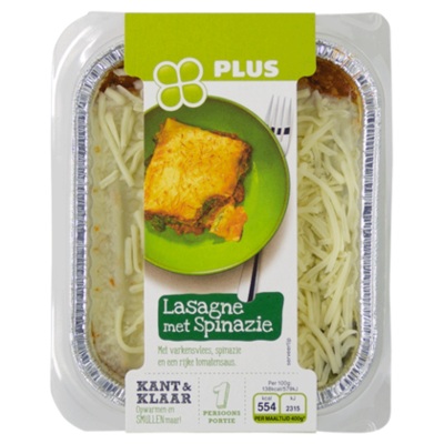 PLUS Lasagne spinazie