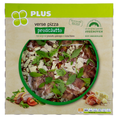 PLUS Pizza prosciutto