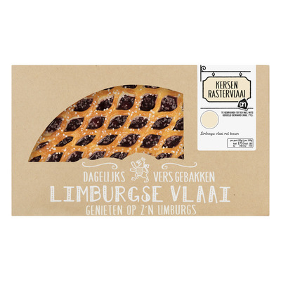 Huismerk Kersenrastervlaai half