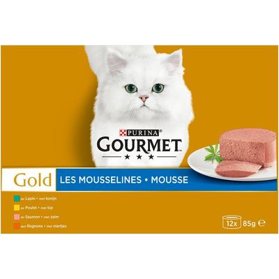 Gourmet Gold mousse 12-pack o.a. met kip