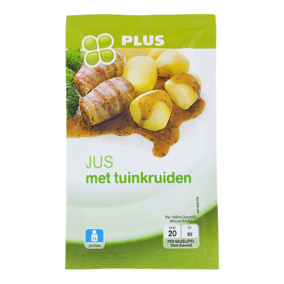 PLUS Jus met tuinkruiden