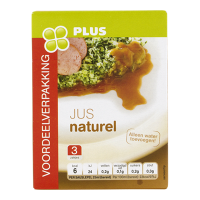 PLUS Jus naturel 3-pack