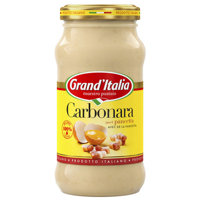 Grand'Italia Carbonara met bacon en kaas