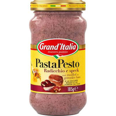Grand'Italia Pasta pesto radicchio e speck