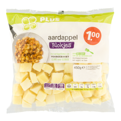Huismerk Aardappelblokjes