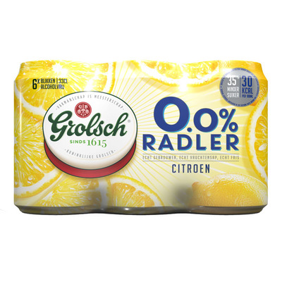 Grolsch 0.0% Radler citroen