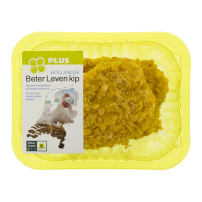 PLUS Kipkrokantschnitzel BeterLeven 2 stuks