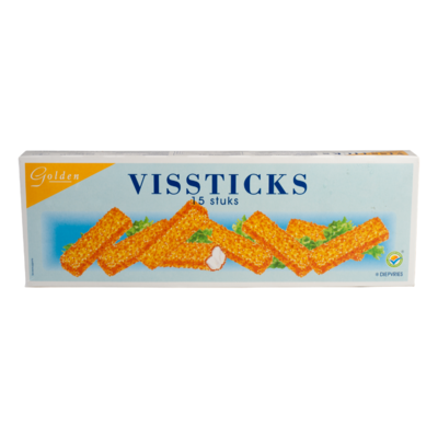 Golden Vissticks 15 stuks