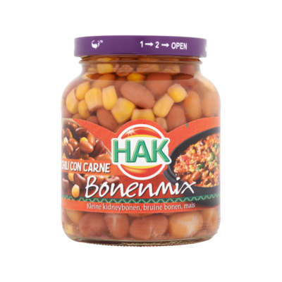 Hak Bonenmix met Mais voor Chili con Carne