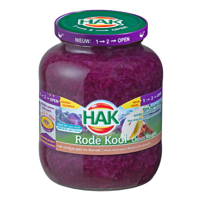 Hak Rode kool met stukjes peer en kaneel