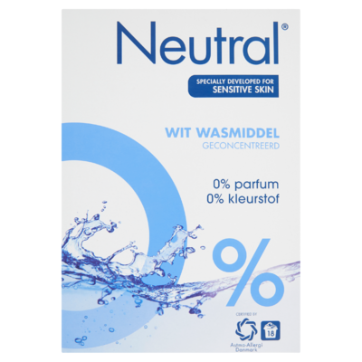 Neutral Waspoeder Wit Parfumvrij 18 Wasbeurten