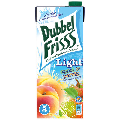 DubbelFrisss Appel & perzik light