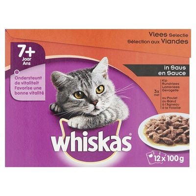 Whiskas Kattenvoer Senior Vleesselectie In Saus