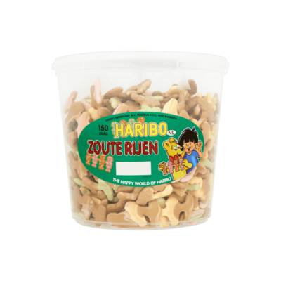Haribo Zoute Rijen 150 Stuks