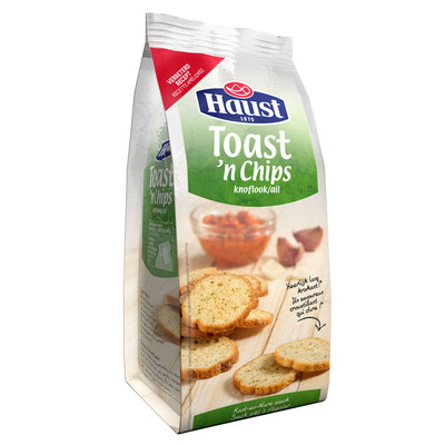 Haust Toast en chips knoflook