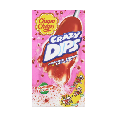 Chupa Chups Crazy Dips Aardbei