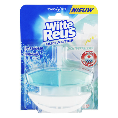 Witte Reus Duo-actief tegen nare geuren toiletblok