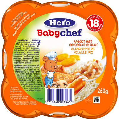 Hero Babychef ragout-gevogelte 18+