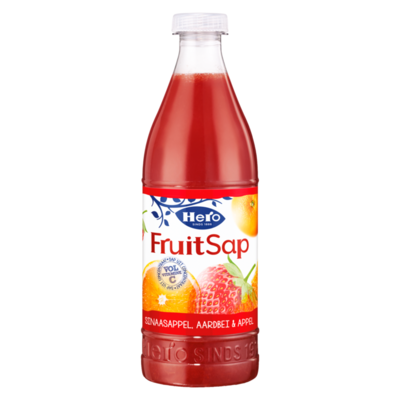 Hero Fruitsap Sinaasappel, Aardbei & Appel