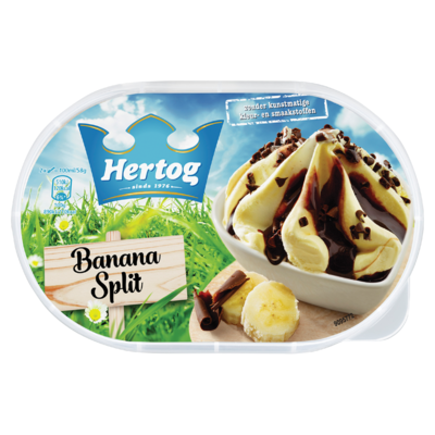 Hertog IJs Banana Split 900 ml