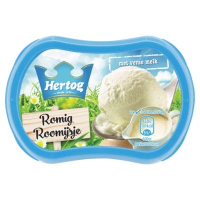 Hertog Ijs romige roomijs