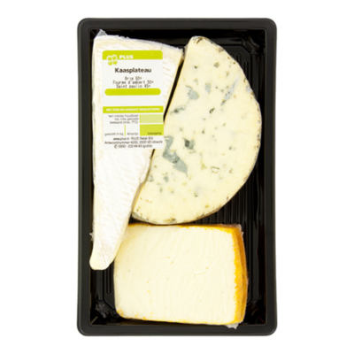 PLUS Feestmoment Kaasplateau (brie, fourme, st paulin)