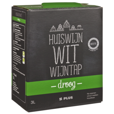 Huismerk Huiswijn wit droog (bag-in-box)