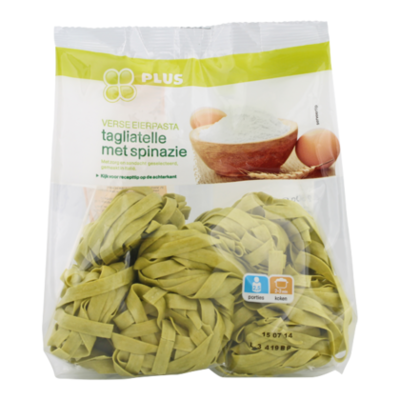 PLUS Tagliatelle met spinazie