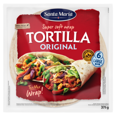 Santa Maria Super Soft Wrap Tortilla Original 6 Stuks