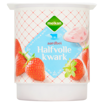 Huismerk Halfvolle kwark aardbei