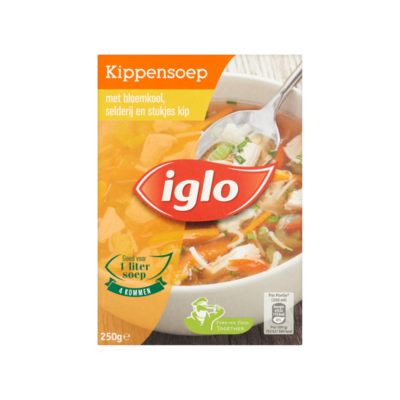 Iglo Kippensoep met Bloemkool, Selderij en Stukjes Kip