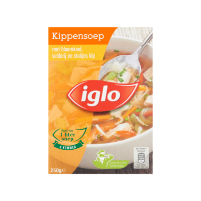 Iglo Kippensoep met Bloemkool, Selderij en Stukjes Kip