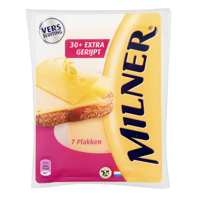 Milner Extra belegen kaas 30+ plakken