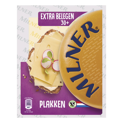 Milner Extra belegen kaas 30+ plakken