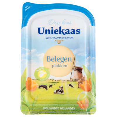Uniekaas Goudse kaas belegen gesneden 48+