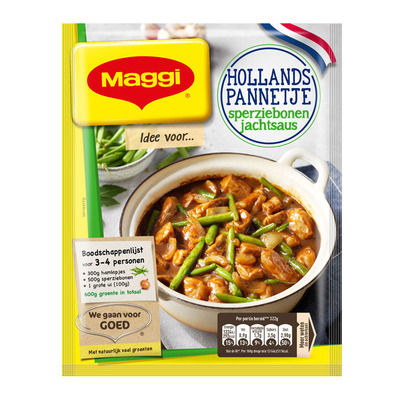 Maggi Hollands pannetje sperziebonen jachtsaus