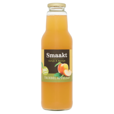 Smaakt Appelsap troebel