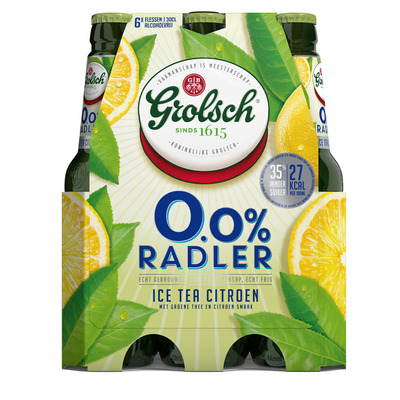Grolsch 0.0% Radler ice tea citroen