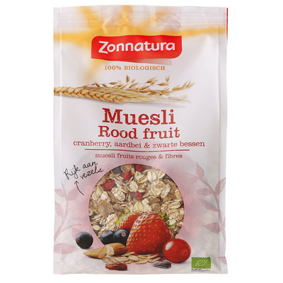 Zonnatura Muesli rood fruit