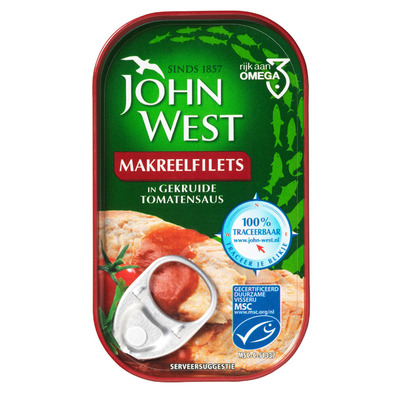 John West Makreelfilet in tomatensaus