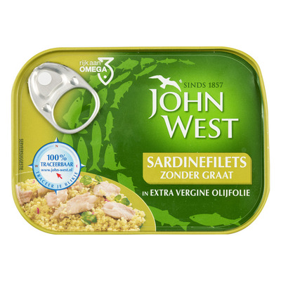 John West Sardinefilets extra vierge olijfolie