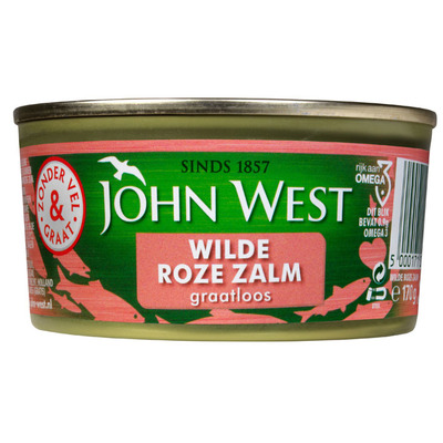 John West Wilde roze zalm zonder vel en graat MSC