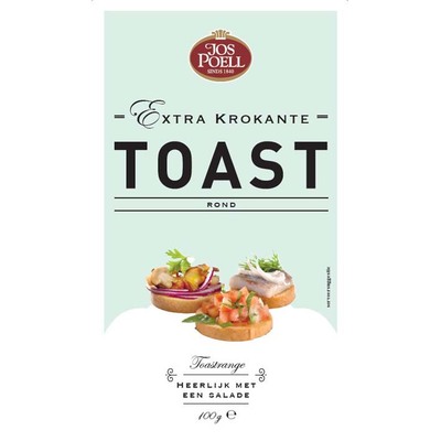 Jos Poell Krokante toast rond