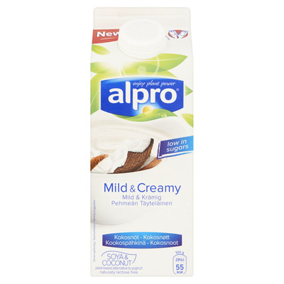 Alpro Mild & Creamy Naturel met kokosnoot
