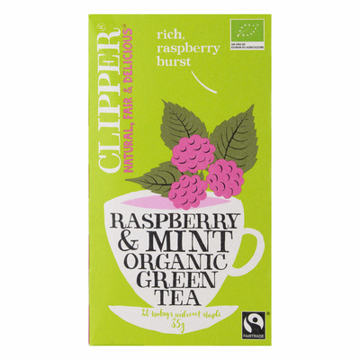 Clipper Organic green tea raspberry-mint 1-kops