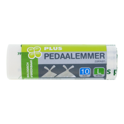 PLUS Pedaalemmerzakken bio 20 liter